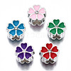 Alloy Enamel European Beads MPDL-T005-005-RS-1