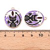 Tarot Card Theme Alloy Enamel Pendants ENAM-T020-51A-01-3