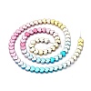 Rainbow Color Electroplate Non-magnetic Synthetic Hematite Beads X-G-L489-E01-2