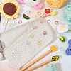  Fruits & Vegetables Silicone Knitting Needle Point Protectors DIY-NB0009-48-4