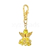 Angel Glass & Alloy Pendant Decorations HJEW-MZ00360-03-2