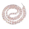 Electroplate Opaque Solid Color Glass Beads Strands X-EGLA-N002-25-B06-2