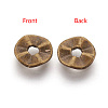 Tibetan Style Wavy Spacer Beads TIBEB-A101871-AB-LF-2