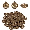 60Pcs Life of Tree Moon Charm Pendant Triple Moon Goddess Pendant Ancient Bronze for Jewelry Necklace Earring Making crafts JX339A-1