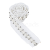 Resin with Rhinestone Gauze Ribbon OCOR-WH0078-140-8