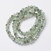 Electroplate Glass Beads Strands EGLA-A034-J8mm-S06-2