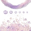 6 Styles Gradient Color Transparent Painted Glass Beads Strands DGLA-YW0001-28E-1