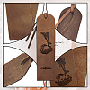 Cowhide Leather Labels AJEW-WH0386-0046-4