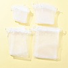 30Pcs 4 Styles Rectangle Organza Bags Jewellery Storage Pouches Wedding Favour Party Mesh Drawstring Gift OP-FS0001-01C-9