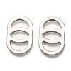 Non-Tarnish 201 Stainless Steel Linking Rings STAS-Z031-03P-1