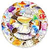 51Pcs Mushroom PVC Adhesive Waterproof Stickers Self-Adhesive Stickers PW-WG637B4-01-6