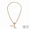 Retro Punk Stainless Steel Necklace with 18K Gold Plated OT Clasp HD3050-2-1