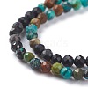 Natural HuBei Turquoise Beads Strands G-A026-A13-3mm-3