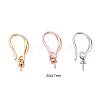 9 Pairs 3 Colors Brass Earring Hooks sgKK-ZZ0001-02-2