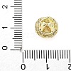 Brass Micro Pave Cubic Zirconia Beads KK-Z095-03G-01-3