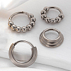 316L Surgical Stainless Steel 3-Loop Hoop Nose Rings WG01142-04-2