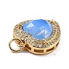 Eco-Friendly Brass Micro Pave Cubic Zirconia Pendants ZIRC-H122-03G-04-3