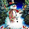 Christmas Theme Snowman DIY Diamond Painting Kits PW-WGB0DEB-04-1