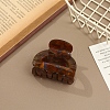 Hollow Half Round PVC Claw Hair Clips PW-WG23854-06-1