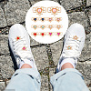 14Pcs 7 Colors Alloy Rhinestone Shoelace Charms FIND-GO0001-51-7