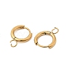 Stainless Steel Huggie Hoop Earring Findings STAS-J400-36A-G-2