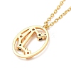 Colorful Cubic Zirconia Constellation Pendant Necklace NJEW-H166-01J-3