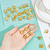 GOMAKERER 30Pcs Zinc Alloy Star Brooch FIND-GO0001-84G-3