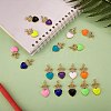 5Pcs Eco-Friendly Brass Micro Pave Cubic Zirconia Pendants ZIRC-SZ0003-08H-4