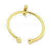 Rack Plating Brass Open Cuff Rings for Women RJEW-F162-02G-I-3