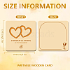 Wooden Commemorative Cards WOOD-WH0040-005-2