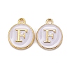 Golden Plated Alloy Charms X-ENAM-S118-01F-1
