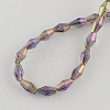 Electroplate Glass Beads X-EGLA-R070-11-2