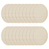 Unfinished Beech Wooden Blank Slices WOOD-WH0124-47C-1