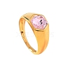304 Stainless Steel with Cubic Zirconia Finger Rings FS-WG76F9A-28-2