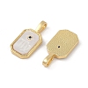 Rack Plating Brass Micro Pave Cubic Zirconia Pendants KK-U032-90G-03-2