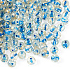 100Pcs Crackle Transparent Glass Beads GLAA-TADJ0001-12E-1