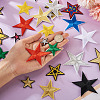Star Computerized Embroidery Polyester Iron On Patches PATC-TAC0001-02-16