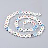 Handmade Millefiori Glass Bead Strands LAMP-J035-8mm-11-3