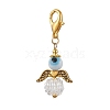 Angel Glass Seed Bead Pendant Decorations HJEW-MZ00085-3