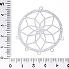 304 Stainless Steel Hollow Flower Chandelier Component Links STAS-N103-200P-2