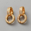 925 Sterling Silver Pave Cubic Zirconia Twister Clasps STER-WH0027-07A-G-1