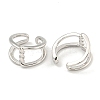 Brass Cuff Earrings EJEW-C104-133P-2
