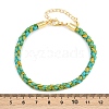 4MM Braided Nylon Cord Bracelets FIND-A057-01G-12-4