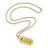 Constellation 304 Stainless Steel Micro Pave Clear Cubic Zirconia Wheat Chain Pendant Necklaces for Women Men LS-NJEW-U007-01F-2