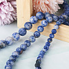 3 Strands 3 Style Natural Blue Spot Jasper Beads Strands G-YS0001-03-4