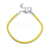 Polyester Cord Braided Bracelet Makings MAK-Z003-01P-08-1