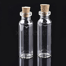 Glass Jar Glass Bottles Bead Containers AJEW-S074-01D