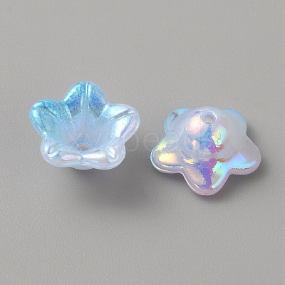 Opaque Acrylic Bead Caps SACR-TAC0007-02A-1