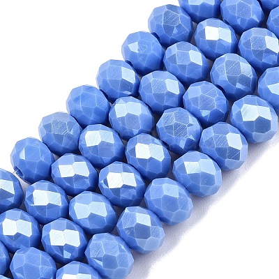 Electroplate Glass Beads Strands LS-EGLA-A044-P8mm-A17-1