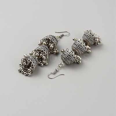 Alloy Bell Dangle Earring LS-EJEW-WH0017-95AS-1